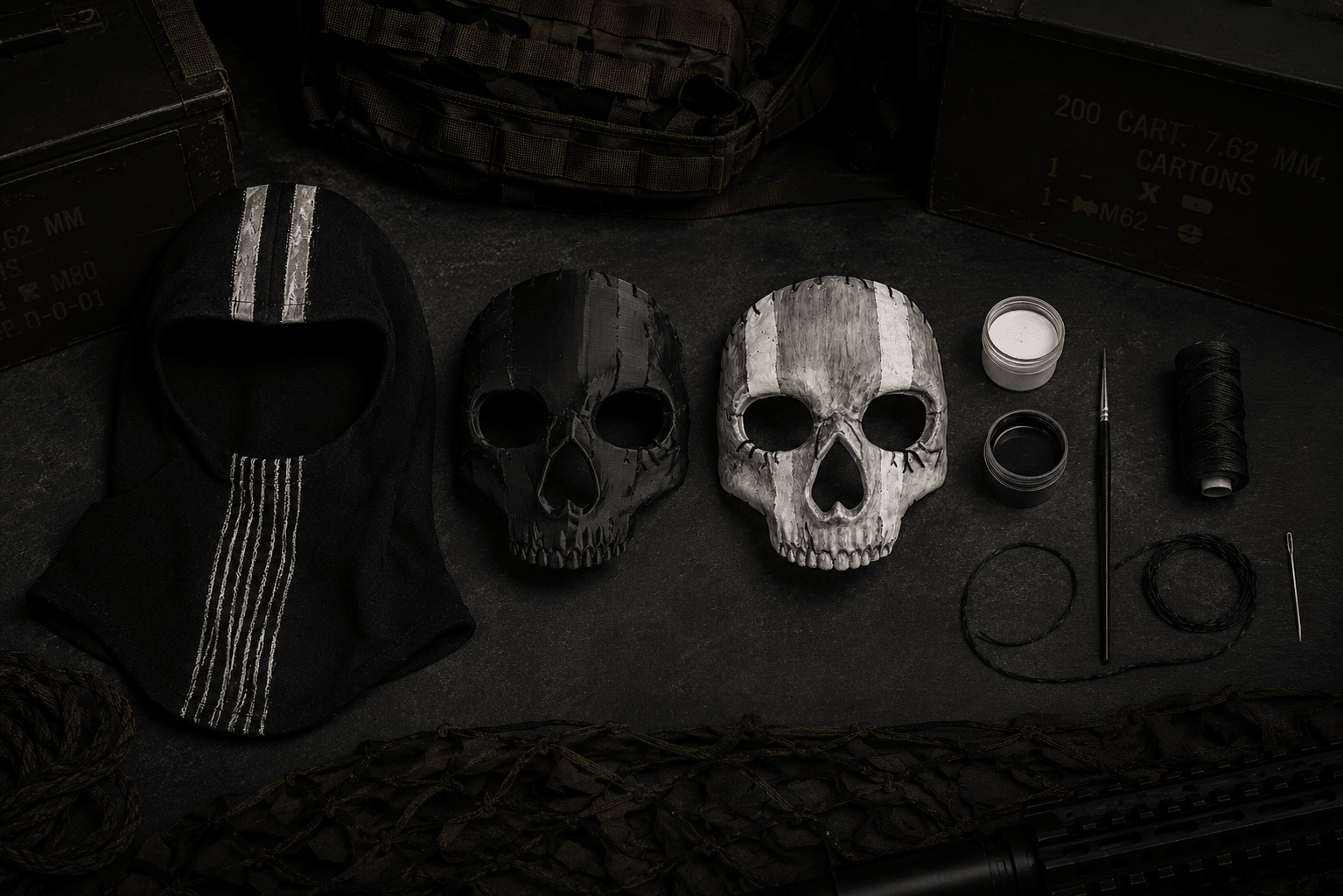 Masque Ghost Simon Riley - Fabrication artisanale - TASK FORCE GEAR